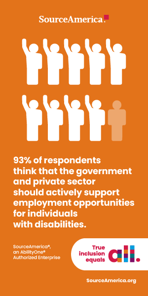 93% of respondents think that the government and private sector should actively support employment opportunities for individuals with disabilities