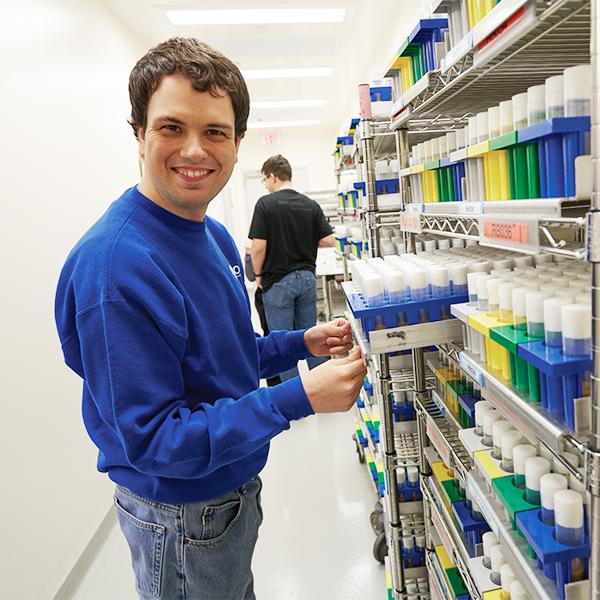 Employee Working in Packaging Services