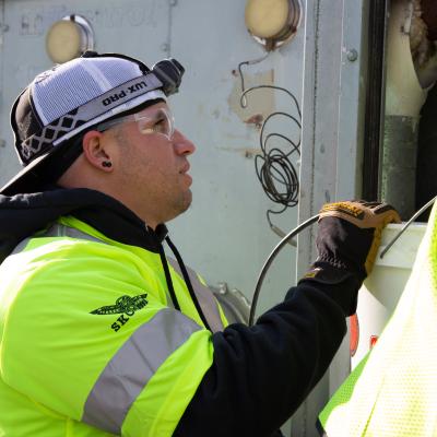 Vinnie working onsite at the NIH